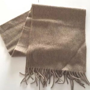 ๐HP๐ HEATHERED Camel taupe CASHMERE SCARF MERONA